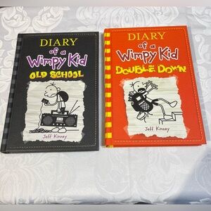 Diary of a Wimpy Kid Book Set 10 & 11- Old School & Double Down EUC